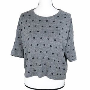 Splendid Polka Dot Gray Top